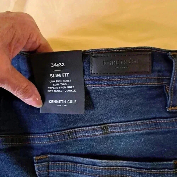 KENNETH COLE Jean SLIM FIT 34 X 32 LOW RISE WAIST - Picture 5 of 10